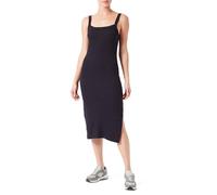 Champion Legacy Icons Tonal Logo W-Soft Cotton 1x1 Rib Slim Dress Vestido Informal, Negro, S para Mujer