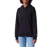Champion Legacy Icons Tonal W-Spring Terry C-Logo Sudadera con Capucha, Negro, L para Mujer