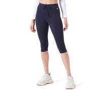 Champion Legacy Icons W-Algodón Lycra 3/4 Leggings, Azul Marino, S para Mujer