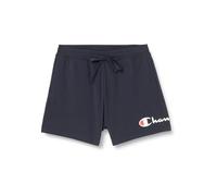 Champion Legacy Icons W-Contrast Logo Cotton Lycra Pantalones Cortos, Azul Marino, XS para Mujer