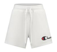 Champion Legacy Icons W-Contrast Logo Cotton Lycra Pantalones Cortos, Color Blanco, S para Mujer