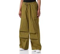 Champion Legacy Minimalist Resort W-Light Cotton Popeline Parachute Pantalones Deportivos, Verde Oliva, S para Mujer