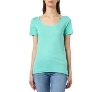 Champion Legacy Minimalist Resort W-Regular S/S Cuello Redondo Camiseta, Verde Aguamarina, M para Mujer