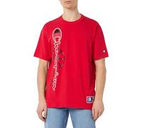 Champion Legacy Modern Basket - Camiseta gráfica S/S Crewneck, Color Rojo, M para Hombre SS24, Rojo, M