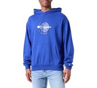 Champion Legacy Modern Basket - Poly-Cotton Interlock Sudadera con Capucha, Azul Elettrico, L para Hombre