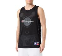 Champion Legacy Modern Basket-S/L Tank Camiseta de Tirantes Anchos, Negro, Hombres