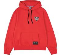 Champion Legacy Modern Sport (220363) - Poly-Cotton Rain Interlock - Sudadera con Capucha, bermellón (CRD), XL para Hombre FW24, Bermellón (Crd), XL