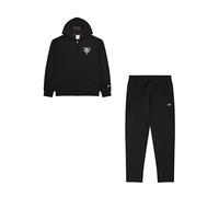 Champion Legacy Modern Sport (220379) Poly-Cotton Rain Interlock Hooded Chándal deportivo, negro (NBK), XS Hombre FW24, Negro (NBK), XS