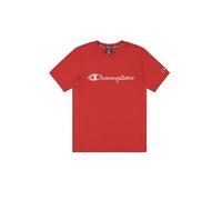 Champion Legacy Modern Sport (220381) -Train Micro Mesh Script Logo SS Crewneck Camiseta, Rojo (RS011), XXL para Hombre