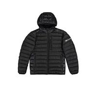Champion Legacy Outdoor (220340) -WR Light Nylon Cirè 35gr Small Script Logo Hooded Chaqueta, Negro (KK001), L para Hombre