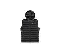 Champion Legacy Outdoor (220341) -WR Light Nylon Cirè 35gr Small Script Logo High-Neck Chaleco embotado, Negro (KK001), M para Hombre