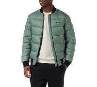 Champion Legacy Outdoor-Bomber Chaqueta Acolchada, Verde BLG/Nero, S Hombres