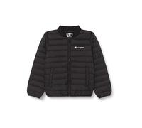 Champion Legacy Outdoor K - Light WR Allover Contrast Logo Bomber Chaqueta, Negro, 13-14 Años Unisex niños
