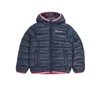 Champion Legacy Outdoor K-Light WR Hooded Chaqueta acolchada Niños y adolescentes, Negro y rosa., 15-16 Años