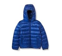 Champion Legacy Outdoor K-Light WR Hooded Chaqueta Embotada Niños y Niños, Blu Marittimo, 7-8 Years
