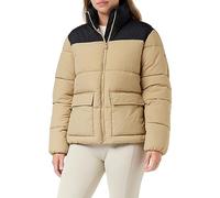 Champion Legacy Outdoor W-Gato de Nailon Chaqueta Acolchada, Marrón Arena/Negro, L para Mujer