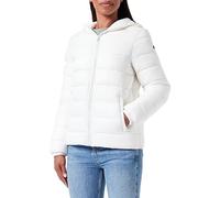 Champion Legacy Outdoor W-Light Nylon W/R Hooded Chaqueta Embotita Mujer, Off White, L