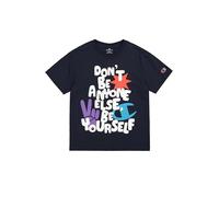 Champion Legacy Play with Graphics B (306911) -SS Crewneck Camiseta, Azul (BS501), 13-14 años para Niños