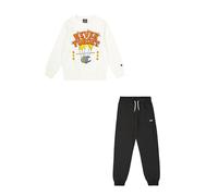 Champion Legacy Play With Graphics B (306914) - Chándal de forro polar Powerblend compacto y ultraligero con cuello redondo, malvavisco multicolor/gris oscuro (STR/CHR), 11-12 años (L) Niños FW24