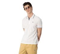 Champion Legacy Polo Gallery Light Cotton Piqué C-Logo Camisa, Color Blanco, M para Hombre