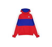 Champion Legacy Retro Sport (220317) -Soft Compact Poly Fleece Color Block Sudadera con Capucha, Rojo (RS011), S para Hombre