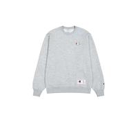 Champion Legacy Retro Sport (220325) - Soft Compact Poly Fleece Back Logo Crewneck Sudadera, Gris Melange, XL Hombre FW24, Mezcla de Grises, XL