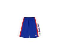 Champion Legacy Retro Sport (220328) -Shiny Polywarpknit Unbrushed Bermuda Pantalones Cortos, Azul (BS008), L para Hombre