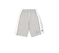 Champion Legacy Retro Sport B (306852) - Bermudas de rizo ultraligeras y compactas, Gris Melange (NOXM/WHT/NNY), 5-6 años (XS) Chicos FW24