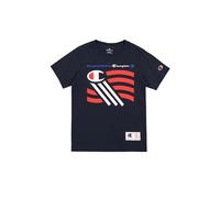 Champion Legacy Retro Sport B (306854) - Camiseta gráfica SS con cuello redondo, azul marino (NNY), 9-10 años (M) Niños FW24