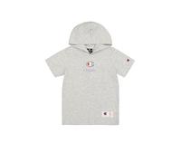 Champion Legacy Retro Sport B (306855) - Camiseta con capucha SS, Gris Melange, 3-4 años (XXS) Niño FW24