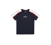 Champion Legacy Retro Sport B (306859) - Camiseta con cuello redondo y manga corta con cinta, azul marino (NNY/WHT/CRD), 7-8 años (S) Niños FW24