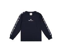Champion Legacy Retro Sport B (306860) - Camiseta de manga larga con cuello redondo Arm Logo LS, Azul marino (NNY), 3-4 años (XXS) Niño FW24