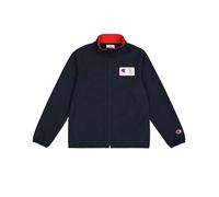 Champion Legacy Retro Sport B (306864) - Sudadera de cuello alto con cremallera completa y micropolar de secado rápido, Azul marino/Vermilion (NNY/CRD), 5-6 años (XS) Niños FW24