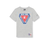 Champion Legacy Retro Sport B-Graphic S/S Crewneck Camiseta, Gris Luminoso (ral 7035), 9-10 Años para Niños