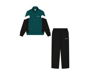 Champion Legacy Script Shop Color Block (220290) -Soft Compact Powerblend Fleece High-Neck Chándal Deportivo, Verde (GS502), XXL para Hombre