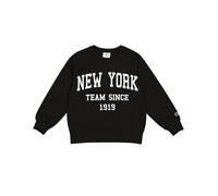 Champion Legacy Script Shop G (405044) -Ultra-Light Soft Compact Powerblend Fleece Crewneck & Rib Cuffs Chandal Bebe, Negro (KK001), 15-16 años para Niñas