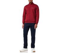 Champion Legacy Sweatsuits-Poly-warpknit Full Zip - Chándal Deportivo para Hombre, Rojo Oscuro TRD Azul Marino, S