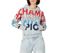 Champion LIFE Women's Reverse Weave Po Hood-Big Block Text AOP
