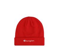 Champion Lifestyle Caps (806064) -Recycled Acrylic Knitted Yarn Embroidered Script Logo Boina, Rojo (RS054), Talla única Unisex Adulto