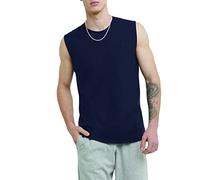 Champion Men's Classic Jersey Muscle Tee L Blue