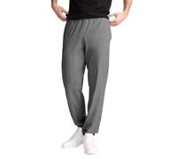 Champion Men's Closed Bottom Light Weight Jersey Sweatpant, Granite Heather, 3XL
