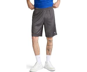 Champion Men's Long Mesh Short With Pockets,Granite Heather,LARGE