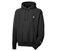 Champion Men's Reverse Weave Pullover Hoodie Print, Black, Medium