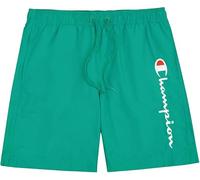 Champion Pantalón Corto de Playa Legacy para Hombre con Logotipo Grande, Verde (Gs130), L