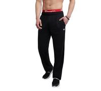 Champion Pantalón de algodón Abierto para Hombre, Negro, XX-Large