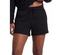 Champion Pantalones Cortos para Mujer, Suaves, Ligeros, cómodos, para Mujer, 5 Pulgadas (Talla Grande Disponible), Negro -, XXL