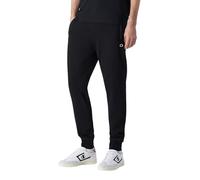 Champion Pantalones de hombre Slim Fit ligeros con puños acanalados y bolsillos con cremallera, 220807, Negro , M