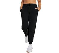 Champion Pantalones Deportivos de Forro Polar para Mujer, Ajuste estándar, Peso Medio, Logotipo y Logotipo C, Disponible en Tallas Regulares y Grandes, Negro - Logotipo C, X-Large