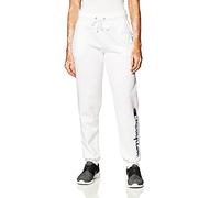 Champion Pantalones Deportivos Powerblend, Logotipo de Escritura, Blanco-y07459, Medium para Mujer