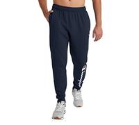 Champion Pantalones Deportivos Powerblend para Hombre, Pantalones Deportivos de Forro Polar para Hombre, Pantalones Deportivos gráficos (Regular o Grande y Alto), Azul Marino (Navy Script), XX-Large